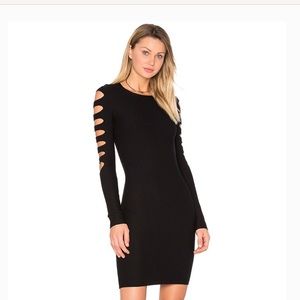 Bailey 44 open sleeve black dress